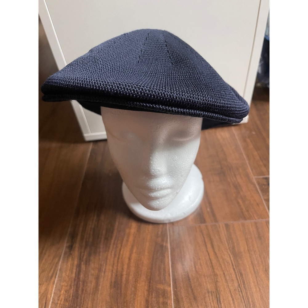 Navy Blue Mesh Knit Flat Cap Ivy Driving Hat lightweight casual outing One Size